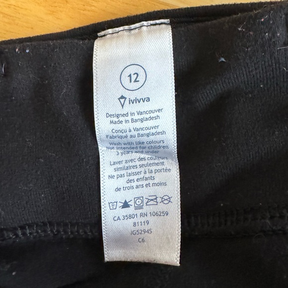 Ivviva by Lululemon Black Leggings - Picture 3 of 3